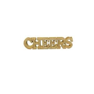 Gold Glitter Cheer Sign Mobile Bar Mimosa Bar